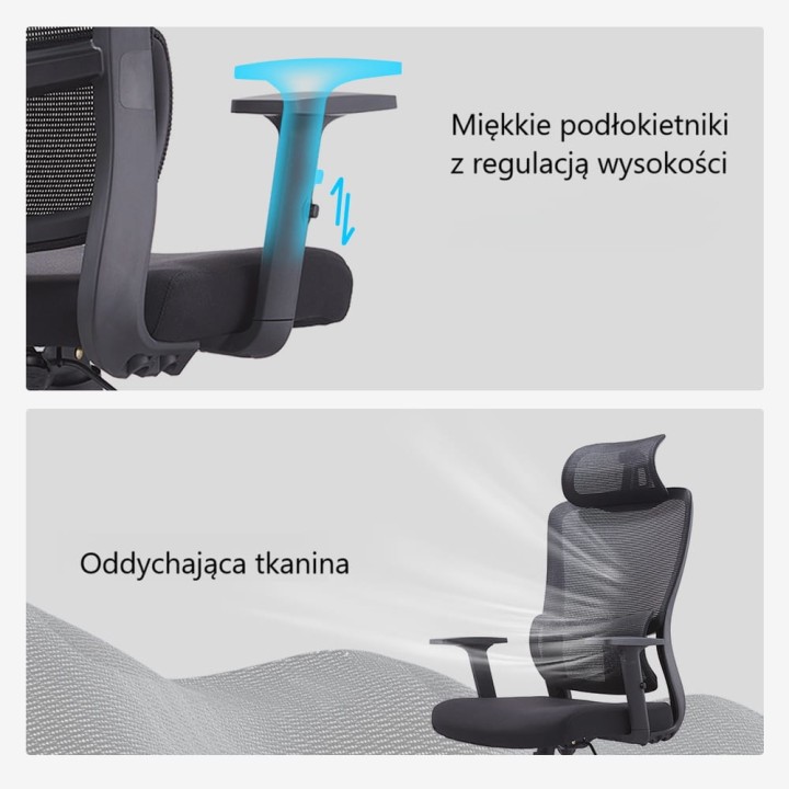 Stilab core - podłokietntiki i oddychająca tkanina.jpg