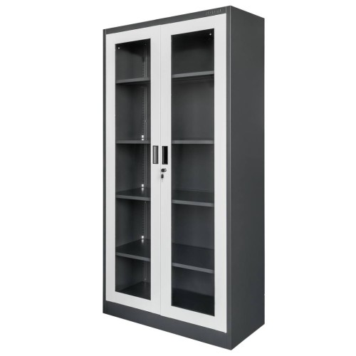 Szafa-biurowa-metalowa-na-dokumenty-Mega-M-WENUS-przeszklone-drzwi-S-90-cm-G-40-cm-H-185-cm-grafitowa-szary-front-5.jpg