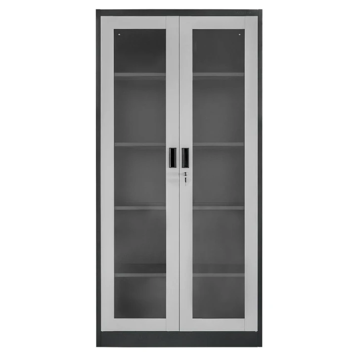 Szafa-biurowa-metalowa-na-dokumenty-Mega-M-WENUS-przeszklone-drzwi-S-90-cm-G-40-cm-H-185-cm-grafitowa-szary-front-1.jpg