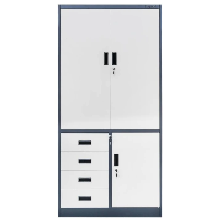 Szafa-biurowa-metalowa-na-akta-Mega-M-WENUS-pelne-drzwi-4-szuflady-S-90-cm-G-40-cm-H-185-cm-grafitowa-szary-front-skrecana-MTP004763-front.jpg