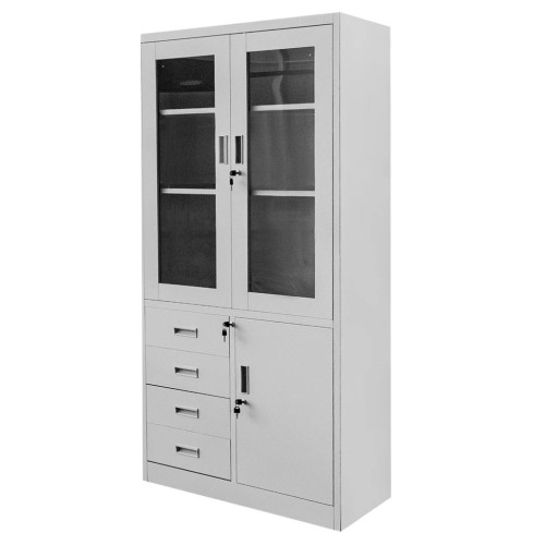 Szafa-biurowa-metalowa-na-akta-Mega-M-WENUS-przeszklone-drzwi-4-szuflady-S-90-cm-G-40-cm-H-185-cm-szara-1-1.jpg