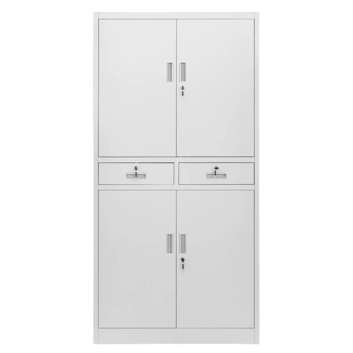 Szafa-biurowa-metalowa-na-dokumenty-Mega-M-WENUS-pelne-drzwi-2-szuflady-S-90-cm-G-40-cm-H-185-cm-szara-skrecana-3.jpg