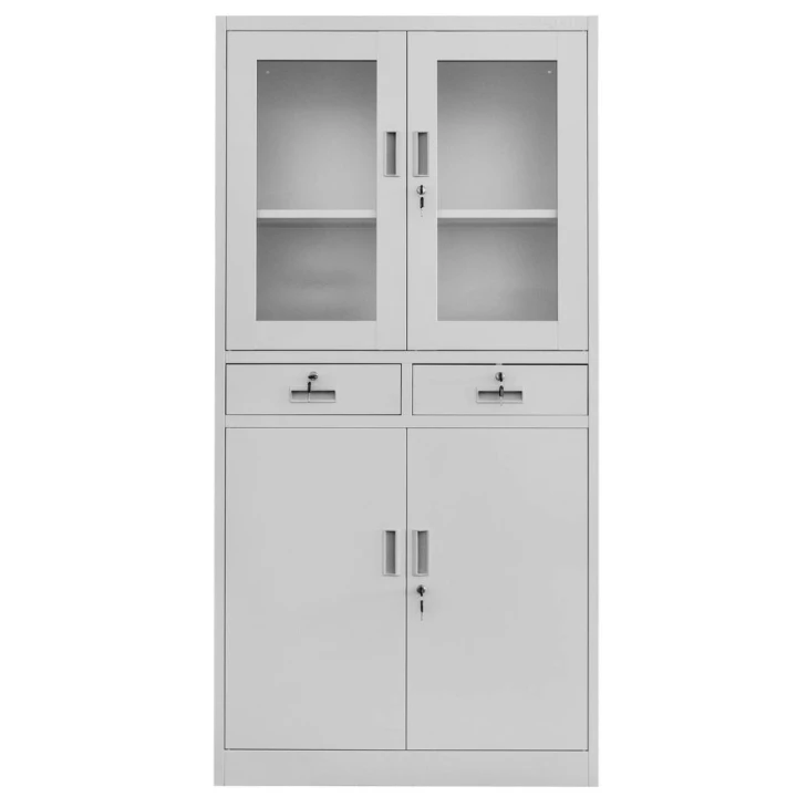 Szafa-biurowa-metalowa-na-dokumenty-Mega-M-WENUS-przeszklone-drzwi-2-szuflady-S-90-cm-G-40-cm-H-185-cm-szara-skrecana.jpg
