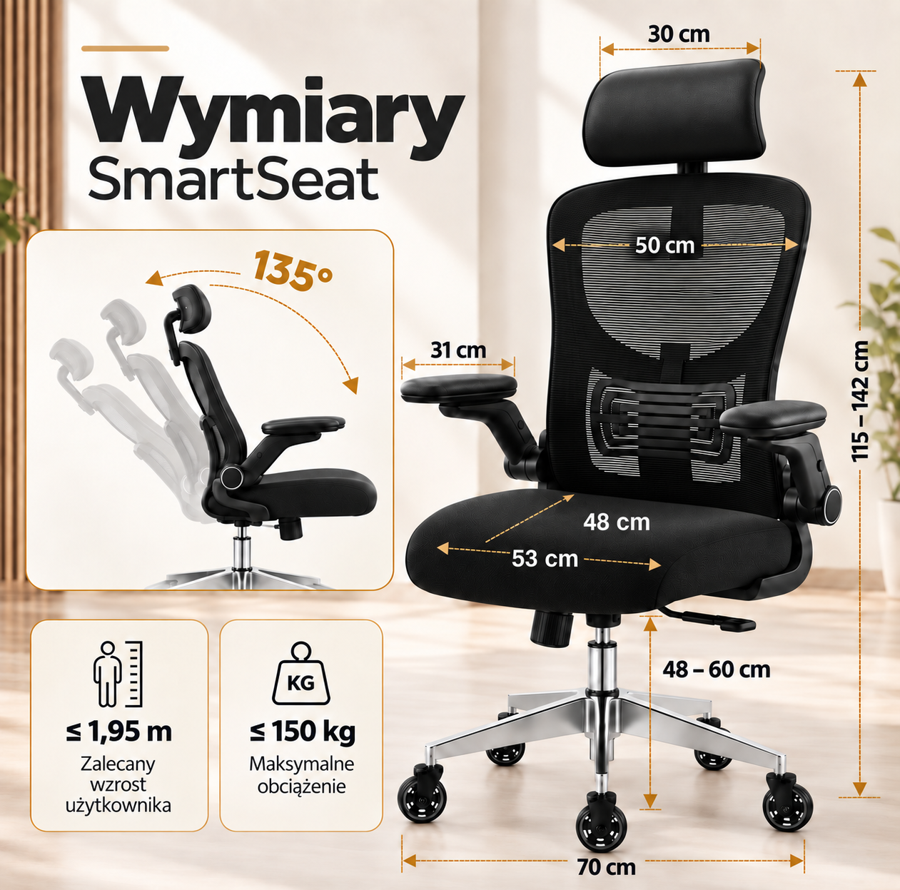 SmartSeat wymiary