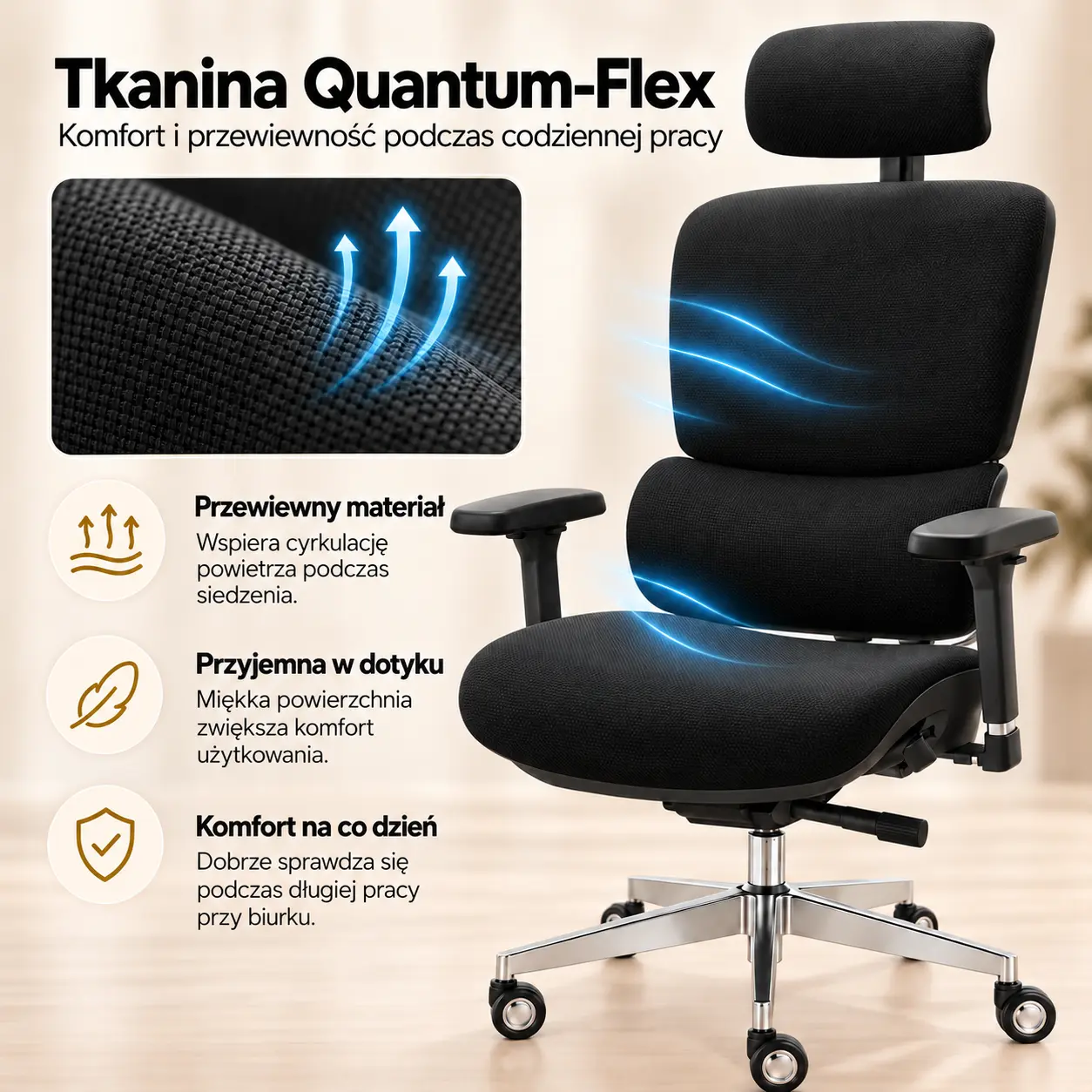 MasterSeat tkanina Quantum-Flex